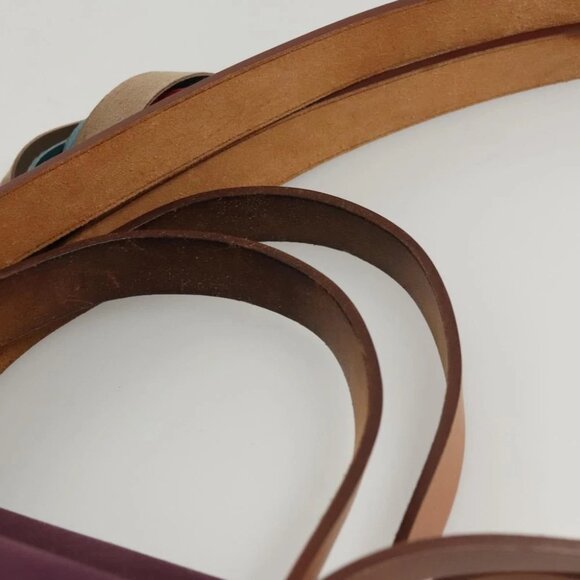 HERMES Cabak GM Tote Bag Canvas Purple Silver Auth bs26280 - Picture 11 of 15